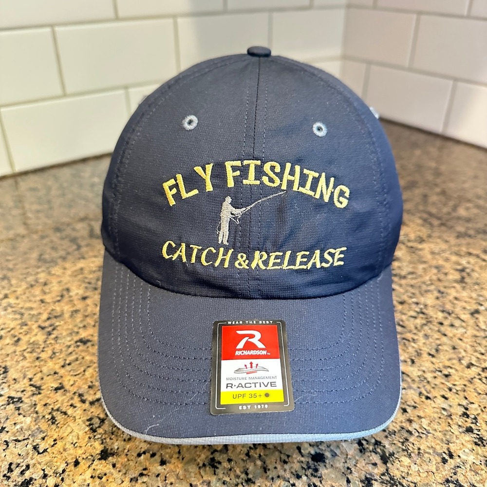 Fly Fishing Richardson 155 Hat Men One Size Dark Gray Polyester